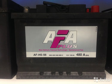 56Ач Аккумулятор AFA AF-H5-56