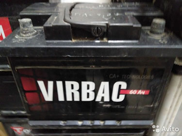 60Ач аккумулятор б/у Virbac