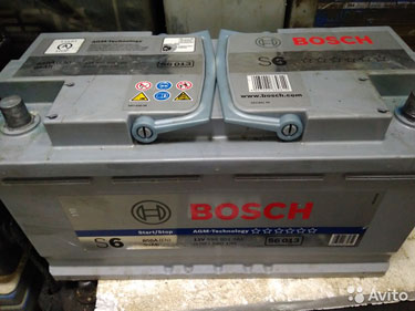 95Ач аккумулятор б/у Bosch S6 013 AGM