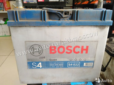 Аккумулятор 45 Ач б/у Bosch S4 022