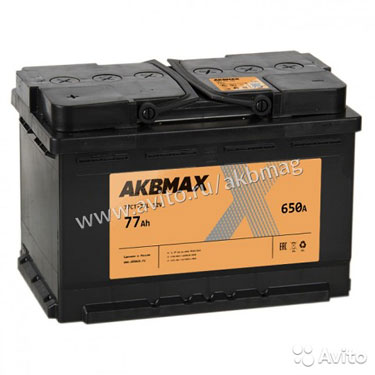 Аккумулятор Akbmax 77L прям. пол. 77 А/ч