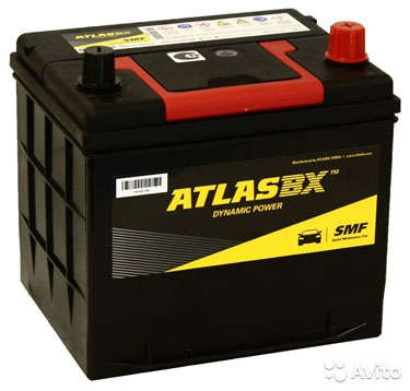 Аккумулятор Аtlas dynamic 60 А/ч 550 А MF26R-550