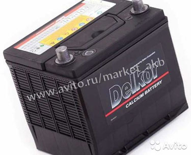 Аккумулятор автомобильный Delkor 50D20R 60 а/ч