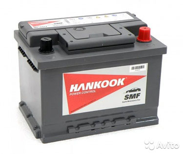 Аккумулятор автомобильный hankook 60 А.ч (56077) О