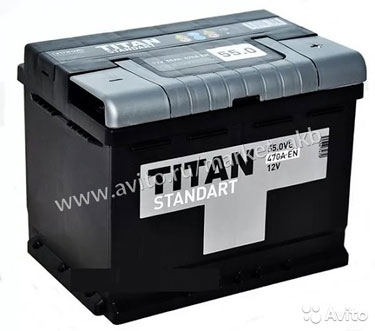 Аккумулятор автомобильный Titan Standart 55R+