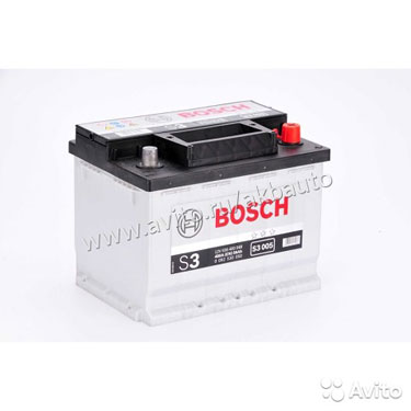 Аккумулятор Bosch S3005 56 А/ч 480 A обр. пол