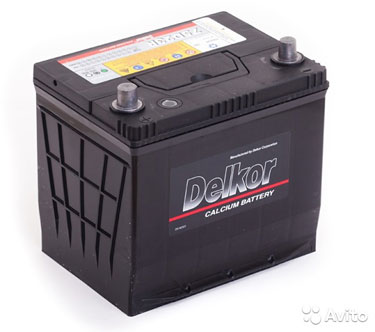 Аккумулятор Delkor 75D23R (65L 570A 232x173x225) 6