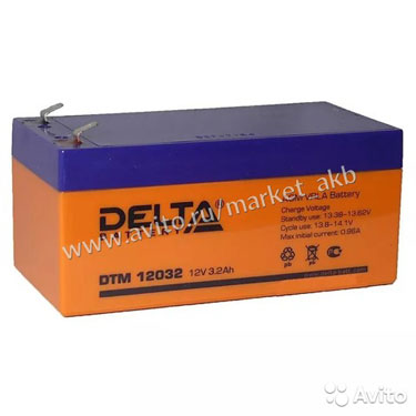 Аккумулятор Delta DTM 12032 3.2 а/ч