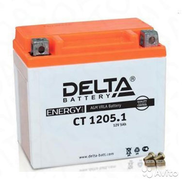 Аккумулятор Delta YB5L-B 5 Ач