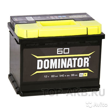 Аккумулятор Dominator 60R 540А 242x175x190 60А/ч О
