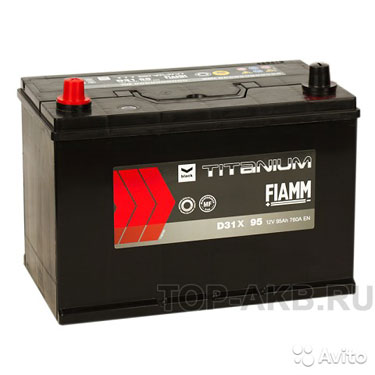 Аккумулятор Fiamm Asia 95L 760A 306x173x225 95А/ч