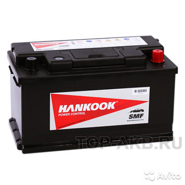 Аккумулятор Hankook 58080 (80R 740A 315х175х175) 8