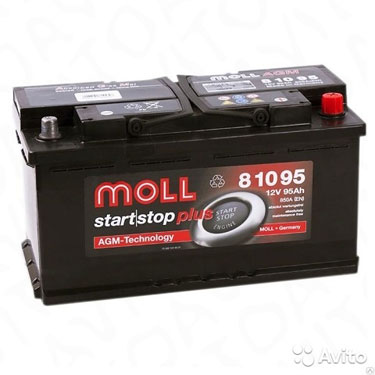 Аккумулятор Moll 12V-95Ah AGM 95 а/ч