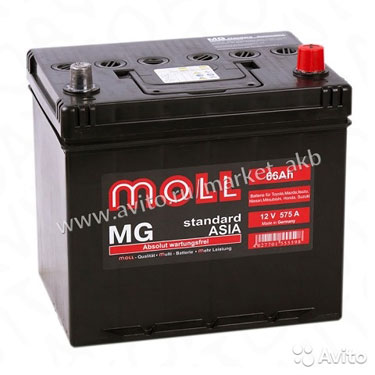 Аккумулятор Moll MG Asia 66R 66 а/ч