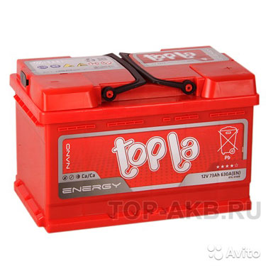 Аккумулятор Topla Energy 73R низкий (630A 278x175x