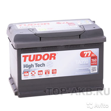 Аккумулятор Tudor High-Tech 77R (760A 278x175x190)