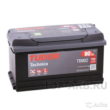 Аккумулятор Tudor Technica 80R (700A 315x175x175)