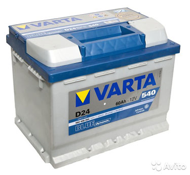 Аккумулятор Varta 60Ah 540A и другие