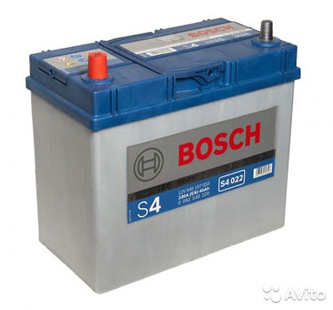 Автомобильный аккумулятор bosch 45 A.ч S4 022 узк