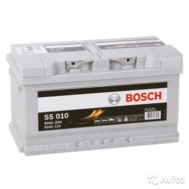 Автомобильный аккумулятор bosch 85 A.ч S5 010 Обра