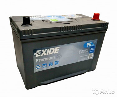 Автомобильный аккумулятор Exide Premium 95 А.ч EA9