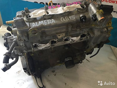 Двигатель на Nissan Almera N16 QG 15 (Ниссан Альме
