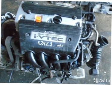 Привозной двигатель Б/У honda accord 2.4л K24Z3