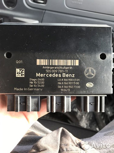 Mercedes w166 ML Gl блок эбу фаркоп