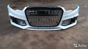 RS6 C7 Audi A6 2011-2015 бампер в сборе