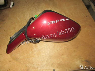 Зеркало Citroen C8 2005 L (8 проводов)