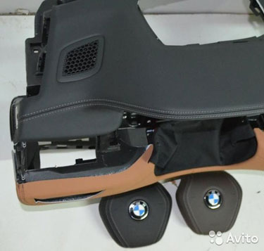 BMW 7 G11 G12 безопасноть торпеда панель аирбаг