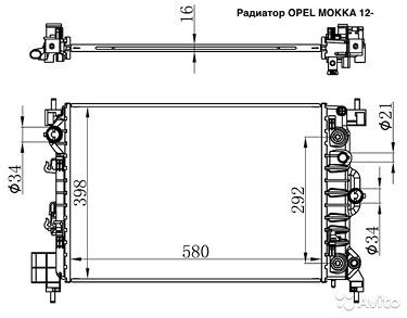 Радиатор opel mokka 12