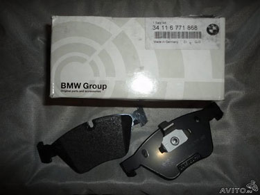 Колодки перед BMW E90 - E93, 2.5-3.3л 34116771868